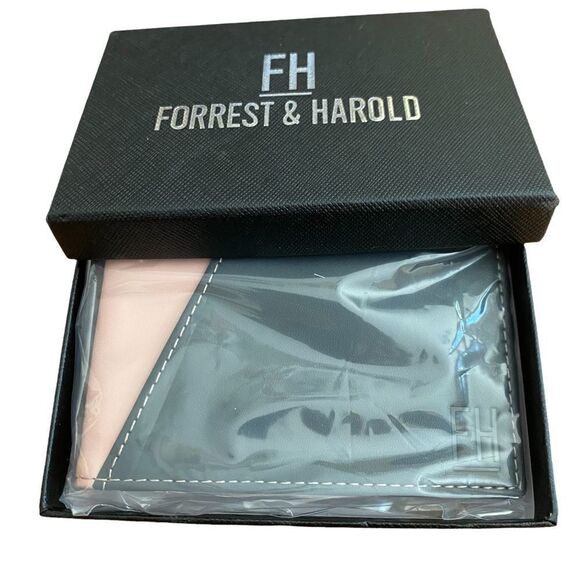 Leather Wallet Money Clip Forrest & Harold Signature Slim RFID NIB - Picture 6 of 6